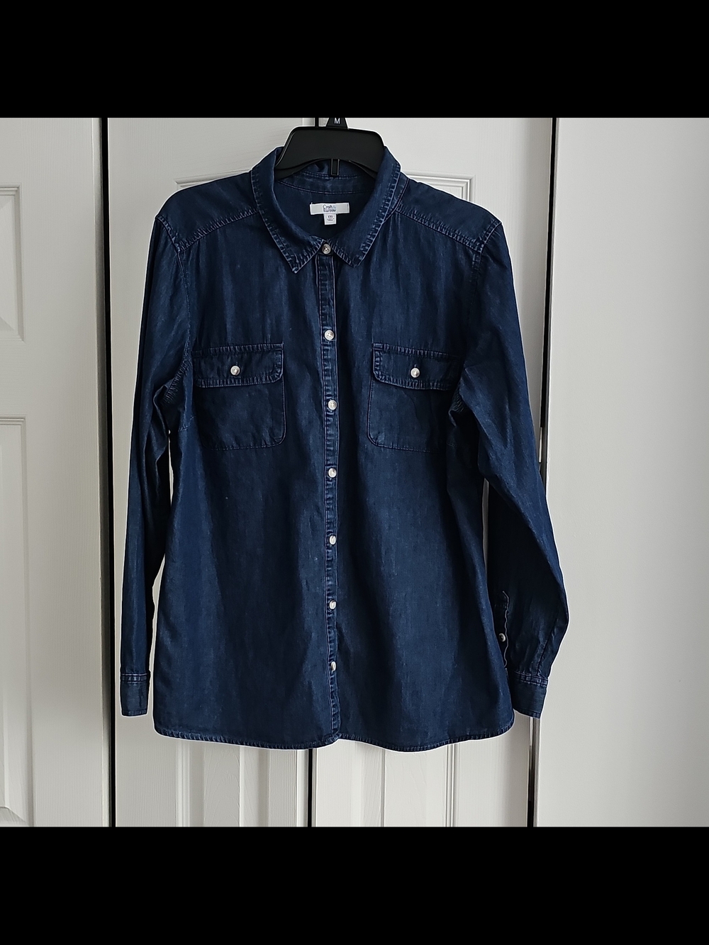 croft & barrow Blue Denim Button-Up Shirt